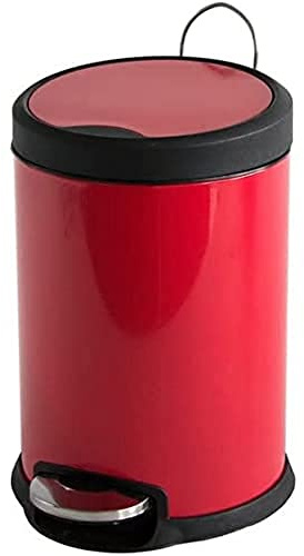 MSV Treteimer, Edelstahl, rot, 3 l