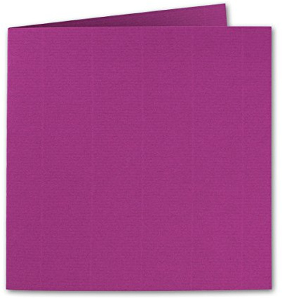 Quadratische Falt-Karten 15 x 15 cm - Amarena - 25 Stück - formstabil - für Drucker geeignet - für Grußkarten, Einladungen & mehr