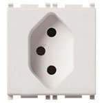 Vimar platt serie - Ta 2 poler+mark 10a schweiziska typ-13 vit