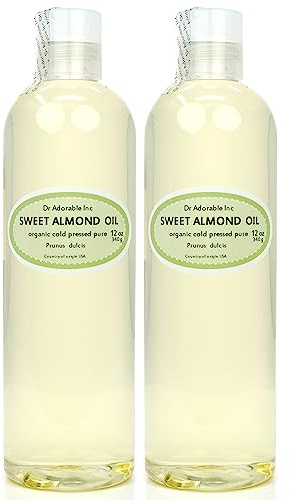 Dr Adorable - 24 oz - Sweet Almond Oil - 100% Pure Natural Organic Cold Pressed 24 oz (2 of 12 oz)