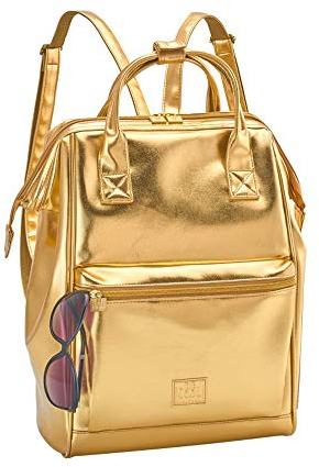Kühltasche Rucksack in Gold, 27 x 14 x 38 cm
