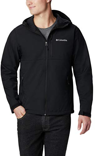 Columbia Men's Ascender Hooded Softshell Jacket, Black, Medium