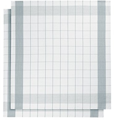 De Witte Lietaer 200064 2er Pack Geschirrtuch Leinen/Baumwolle, Blau, 68 x 68 cm, blau, 68x68 cm