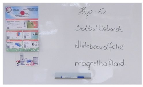 Selbstklebende Whiteboardfolie – magnethaftend, ideal als Haftgrund für Magnete, Pinnwand, beschriftbar mit Whiteboardmarker, Wandaufkleber