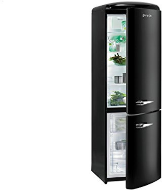 Gorenje Réfrigérateur/congélateur RK 60359 OBK / A++ / 188,7 cm de hauteur / 229 kWh/an / réfrigérateur de 229 litres / congélateur de 92 litres / système de refroidissement à air pulsé avec fonction Quick Cooling / éclairage intérieur LED / noir
