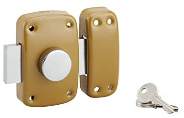 Serruprix 00909401 Verrou de porte 9401 à bouton et cylindre ø 23 x 45 mm 3 clés