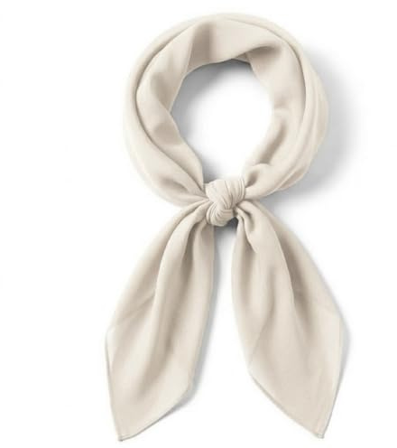 TigerTie Damen Chiffon Halstuch – Luftig und angenehm zu tragen – 90 x 90 cm, einfarbig unicolor