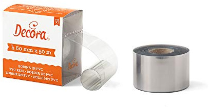 Decora 0160759 TORTENRANDFOLIE AUS PVC Rolle 50 M X H 60 MM, 10.5 x 10.5 x 7 cm, Durchsichtig