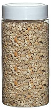 Deko Granulat Dekosteine Farbgranulat Streudeko Tischdeko Ø 2-3 mm ca. 650g Dose (Champagner)