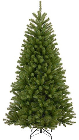 National Tree Company 7.5 ft Unlit North Valley Spruce Artificial Christmas Tree, 1,346 Tips, Includes Stand, Green