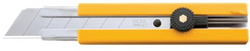 OLFA 25mm Extra Heavy-Duty Utility Knife (H-1) - Multi-Purpose Custom Cutting Depth Utility Knife w/Anti Slip Grip & Snap-Off Blade, Replacement Blades: Any OLFA 25mm Blade