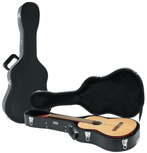 Gator Cases Deluxe Holzkoffer für Konzertgitarren | schwarz (GW-Classic)