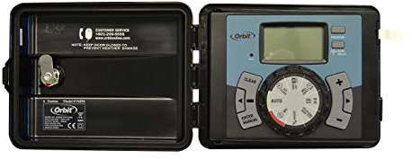 Orbit Irrigation Easy 9 – Programmatore di Irrigazione Elettrico a 9 Zone, Colore: Nero