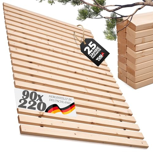 TUGA - Holztech Marken Rollrost Lattenrost 90 x 220 cm 500kg stabilster Rollrost