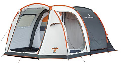 Ferrino Chanty 5 Deluxe Family Tunnelzelt, für 5 Personen, Blau
