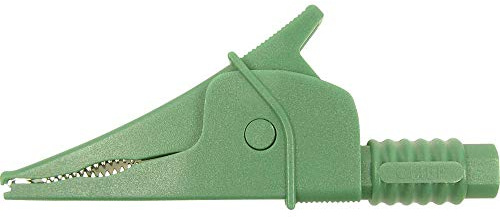 Cliff Croc Clip Sicherheits-Abgreifklemme Steckanschluss 4 mm CAT III 1000 V Grün