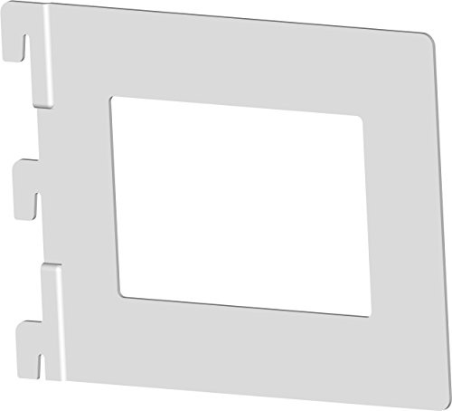 Element-System Bücherbügel Karthago, 4 Stück für 1 und 2-reihig Wandschienen, weiß, 10801-00010