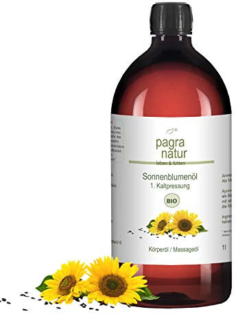 pagra natur Massageöl - Sonnenblumenöl bio* 1. Kaltpressung 1l
