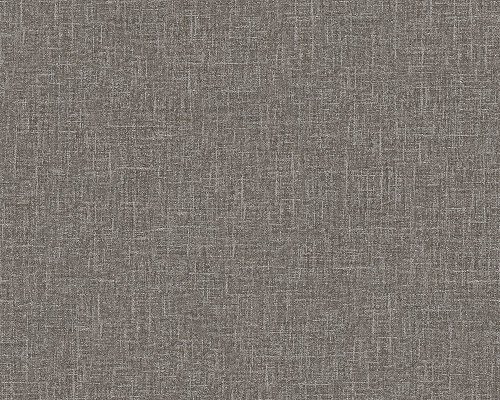 A.S. Création Papier peint Versace Papier Peint Uni Baroque & Roll Papier peint intissé 10.05 m x 0.70 m Gris Made in Germany 962337 96233-7