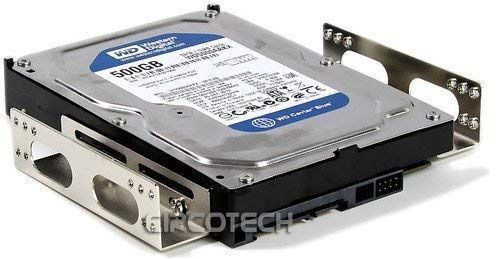 3.5 to 5.25 Bay Hard Disk Drive HDD Mounting Bracket Adapter Metal Kit