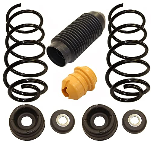 BESTPRICE ATP 2x Fahrwerksfeder vorne links & rechts, 2x Domlager vorne, 2x | Kompatibel mit: AUDI A3, SKODA OCTAVIA I, OCTAVIA I Combi, VW GOLF IV, GOLF IV Variant