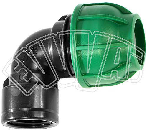 16 MM X 1/2 FEMMINA - GOMITO 90 GRADI CURVA COMPRESSIONE TUBO PN IRRIGAZIONE