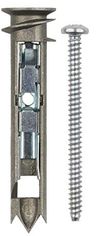 Heavy Duty Drywall Anchors and Screws Kit Including Self-DrillingToggle Anchors & Screws - Durable Zinc Self Drilling Drywall Anchors for Hanging Pictures & More