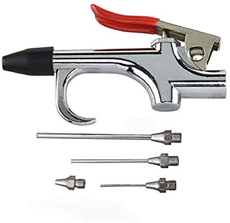 Dapetz ® 6Pc Air Duster Gun for Air Compressor Compressed Air Blow Gun Air Nozzle Blower Tool 1/4 BSP Extensions for Concentrated Air Blowing