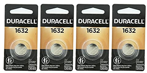 DURACELL 1632 Lithium Coin Battery Pack of 4