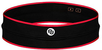 Nessi Laufgürtel AP Hüftgürtel Gürtel Laufen Jogging Rad Fitness - Schwarz, XS/S