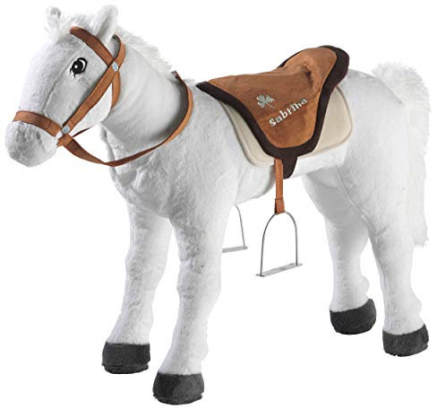 Bibi & Tina 736078 Bibi Blocksberg Plüschtier, Pferd, Reittier, 3 Jahre to 7 Jahre, Creme, Weiß