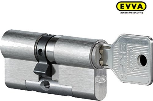 EVVA 3KS plus Hochsicherheits-Doppelzylinder mit 4 Schlüssel, Länge (a/b) 36/31mm (c=67mm) Länge a=36mm mit KZS, spezieller Bohr-u. Ziehschutz KZS einseitig, Not-u. Gefahrenfunktion BSZ, modulare Bauweise SYMO