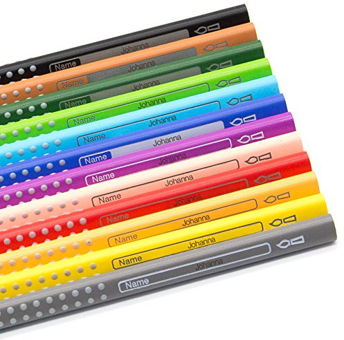 Faber-Castell Buntstifte mit Namen - mit Grip - individuell graviert/beschriftet