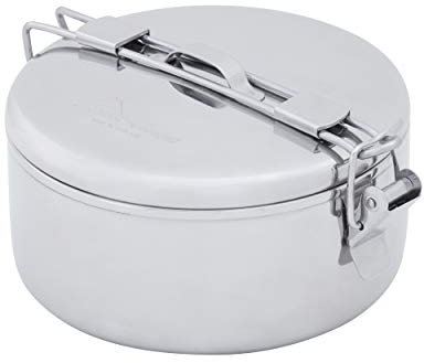 MSR (Mountain Safety Research) Edelstahltopf Alpine StowAway Pot, Silver, 1.1 Liter, 321109
