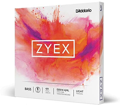 D'Addario Zyex Bass E-String, 4/4 Scale, Light Tension