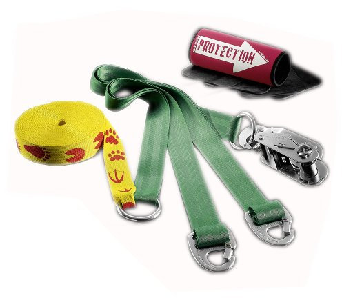 Slackline-Tools Slackline Kids ʼnʼ Slack | Balance, Koordination, Motorik | Tierspuren-Design | 10m x 4,5cm | Inkl. Ratschenschutz, Baumschlingen, Baumschützer | Indoor & Outdoor