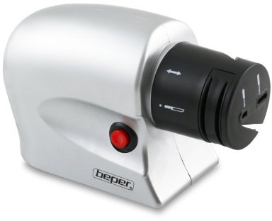 Beper 90.046 90.046-Afilador de cuchillos eléctrico, 20 W, Gris y negro