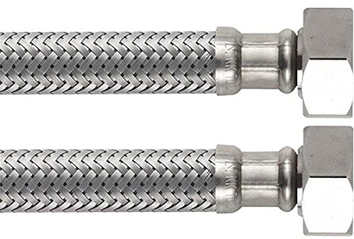 Boutté F515 – Flexible sanitaire femelle 15x21 longueur 500 mm DN8 – Raccordement robinet, WC, évier ou lavabo