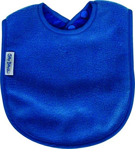 SILLY BILLYZ PLAIN GROSSES BABY BIB-ROYAL BLAU