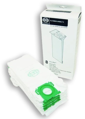 SEBO K1 K3 UltraBag Vacuum Cleaner Cylinder Dust Bags (Pack of 8)