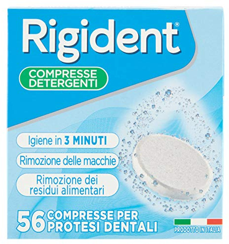 CARE for you MIODENT Compresse Effervescenti per Protesi Dentali – Igiene in 3 minuti, Rimozione dei Residui Alimentari – 1 Confezione da 56 compresse