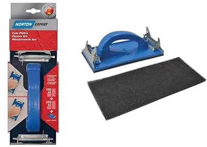 Norton - Bietta per levigare, speciale gesso, con 4 accessori, 115 x 280, assortiti