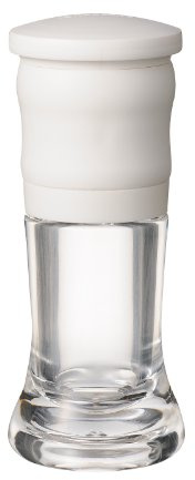 Kyocera CM-10N-WH Mill, 1.4 fl oz (40 ml), Ceramic Salt & Pepper, Crystal Salt, Rock Salt, Pepper, Spice, Condiment Container, Coarseness Adjustment, Disassembly Cleaning, White