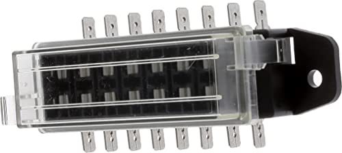 Portafusibili a 4 posizioni per fusibili piatti standard, connessioni laterali, 8 numero di vie, confezione da 2