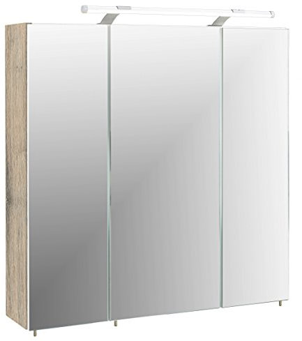 Schildmeyer Spiegelschrank 133075 Trient, 70.0 x 16.0 x 75.0 cm, wildeiche Dekor