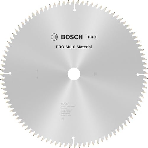 Bosch 1x PRO Multi Material Kreissägeblatt für Kabel-Kapp‑ und Gehrungssägen (für Aluminium, Kunststoff, Ø mm, Professional Zubehör Kapp- und Gehrungskreissäge)