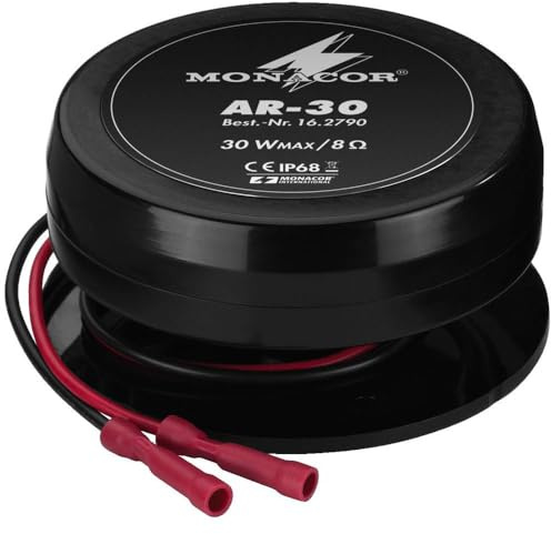 Monacor 16.2790 Excitateur/Résonateur Audio 30W résistant aux intempéries
