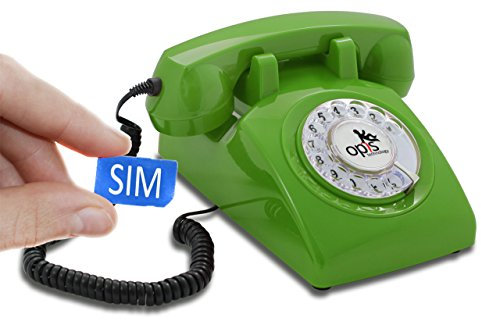 Opis 60s Mobile: The Retro Phone with SIM Card Slot and GSM, a Landline Mobile for Elderly Green