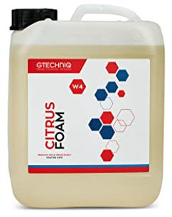 Gtechniq Auto W4 Prélavage Mousse dégraissant pour lavage auto, 100% Biodegradable Mousse nettoyante de prélavage non caustique - 5L