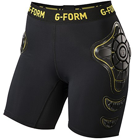 G-Form Frauen 'S Pro-X Board und Ski Compression Short schwarz Schwarz/Gelb XL